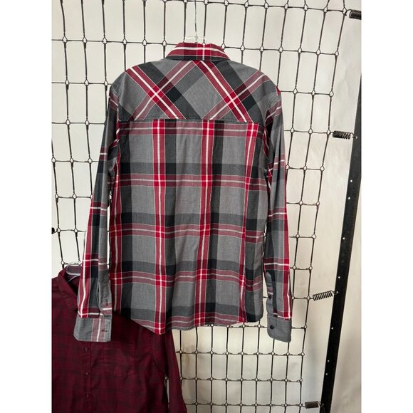 Set Of 4 Mens Long Sleeve Plaid & Checkered Shirts Size M Structure Zoo York - Picture 10 of 16